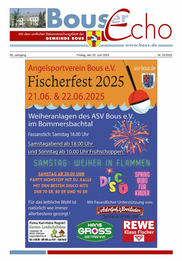 Bouser Echo Titelblatt 25/2025