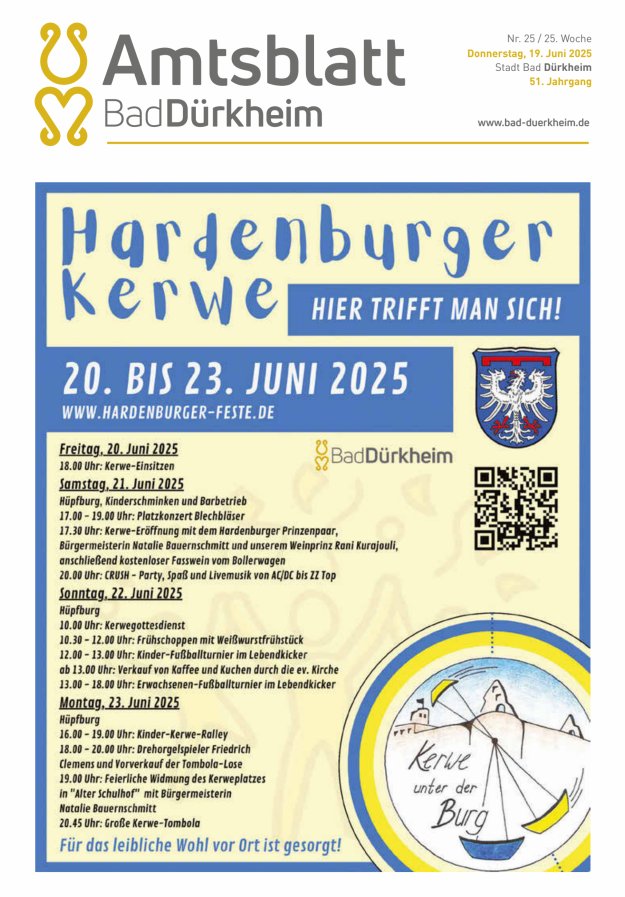 Bad Dürkheimer Woche Titelblatt 25/2025