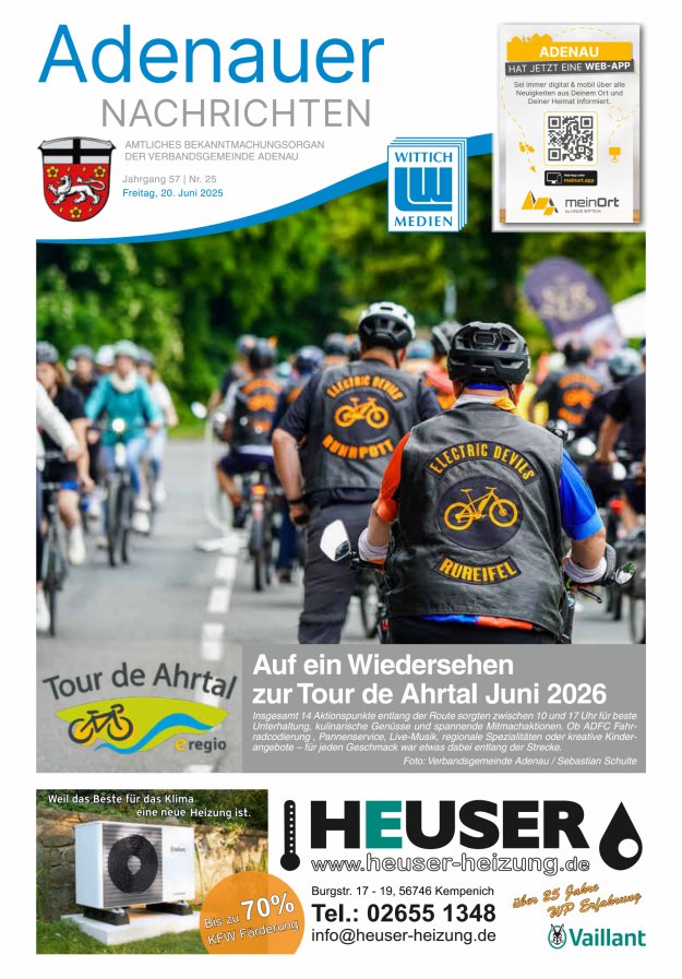 Adenauer Nachrichten Titelblatt 25/2025