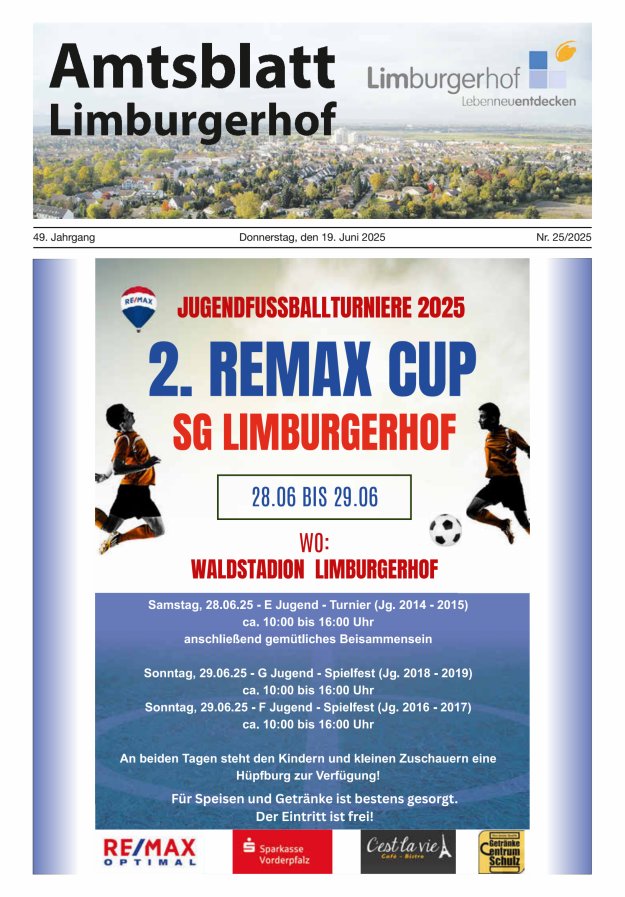Amtsblatt Limburgerhof Titelblatt 25/2025