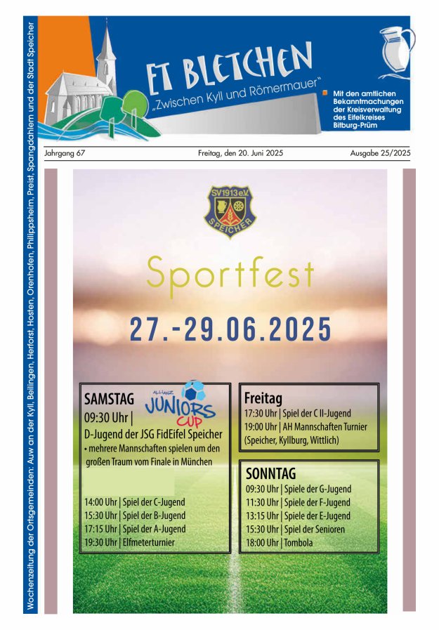 Et Bletchen VG Speicher Titelblatt 25/2025