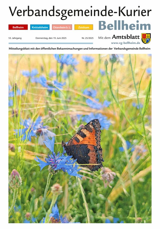 Verbandsgemeinde-Kurier Bellheim Titelblatt 25/2025