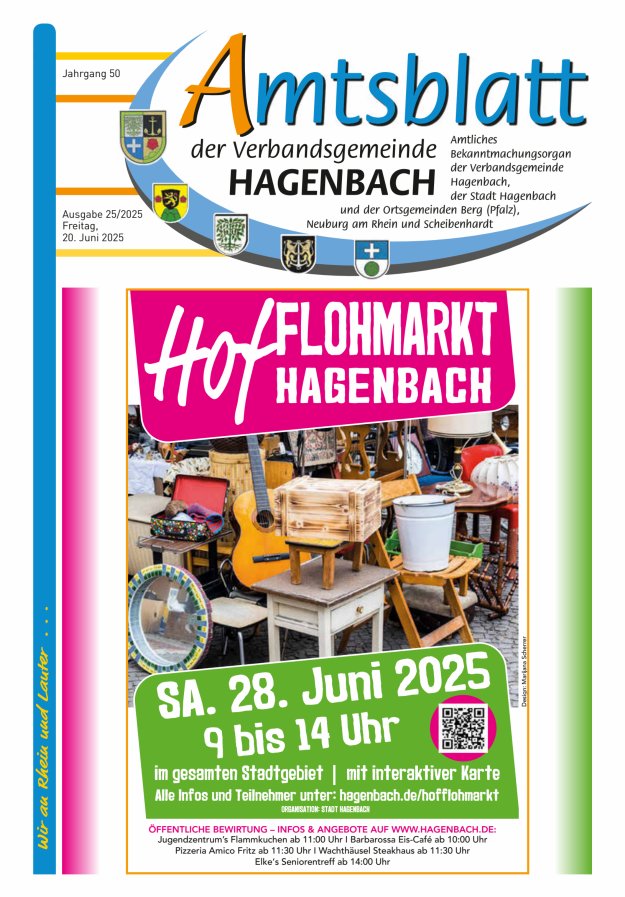 Amtsblatt der VG Hagenbach Titelblatt 25/2025