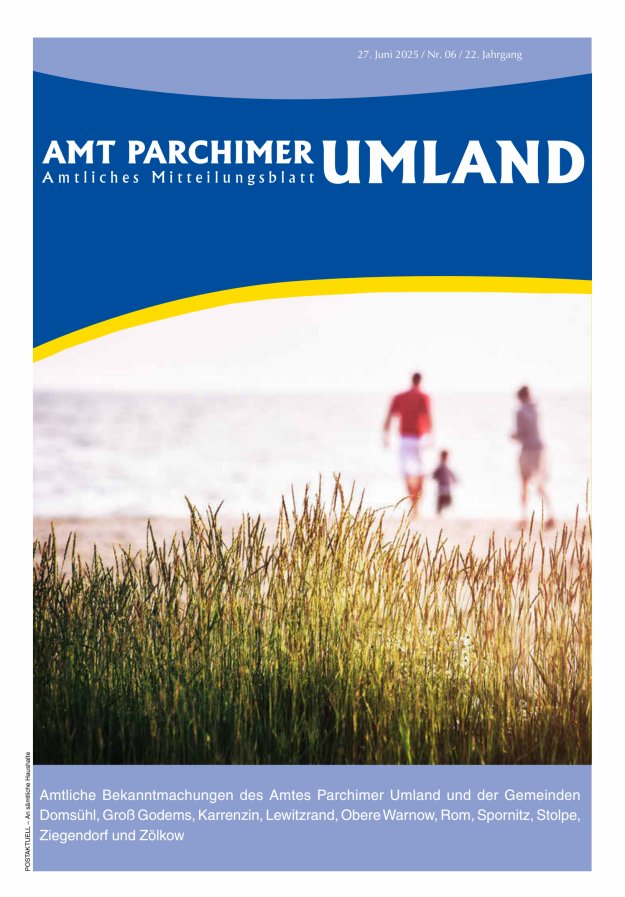 Amt Parchimer Umland Titelblatt 06/2025