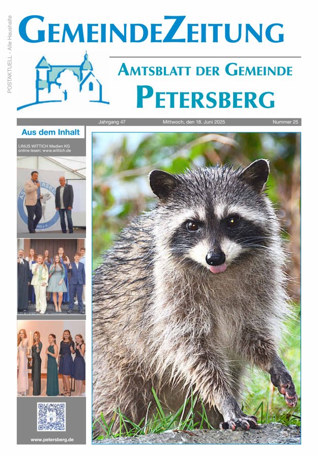 Amtsblatt Blickpunkt Petersberg Titelblatt 25/2025