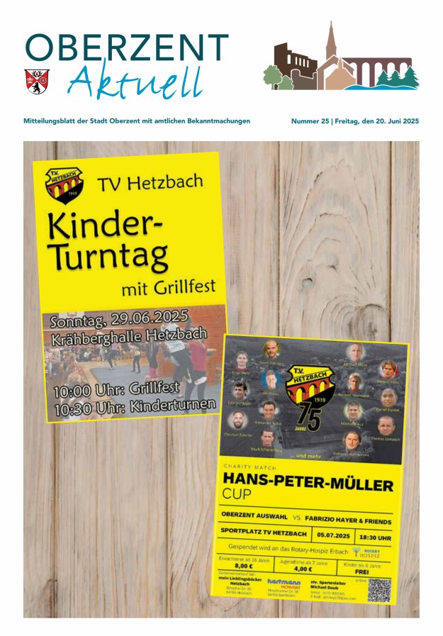 Oberzent aktuell Titelblatt 25/2025