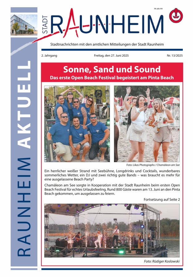 Raunheim aktuell Titelblatt 13/2025