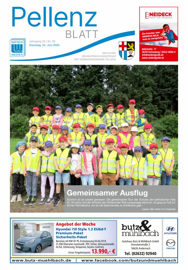 Pellenzblatt Titelblatt 26/2025