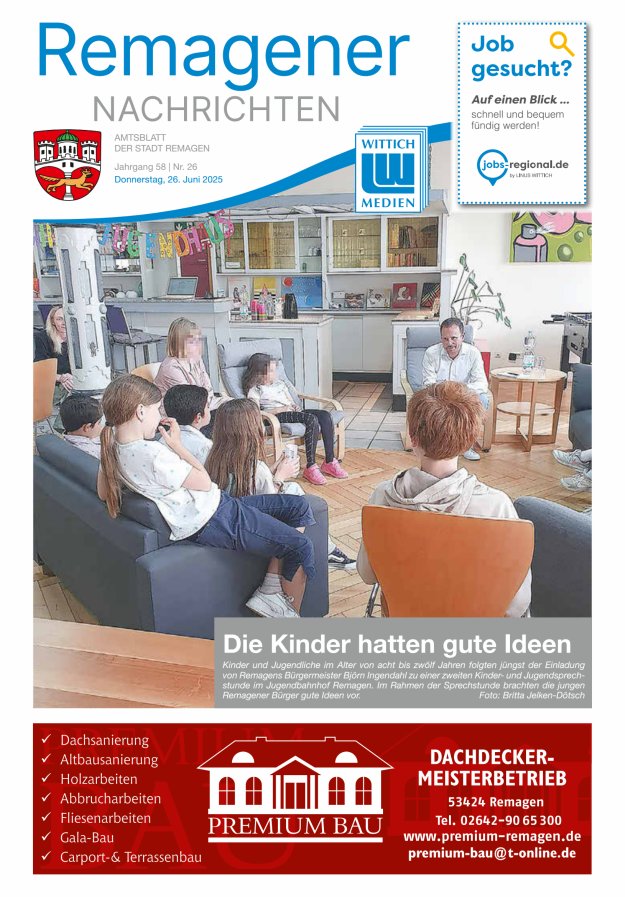 Remagener Nachrichten Titelblatt 26/2025
