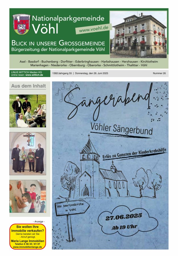 Blick in unsere Grossgemeinde Titelblatt 26/2025