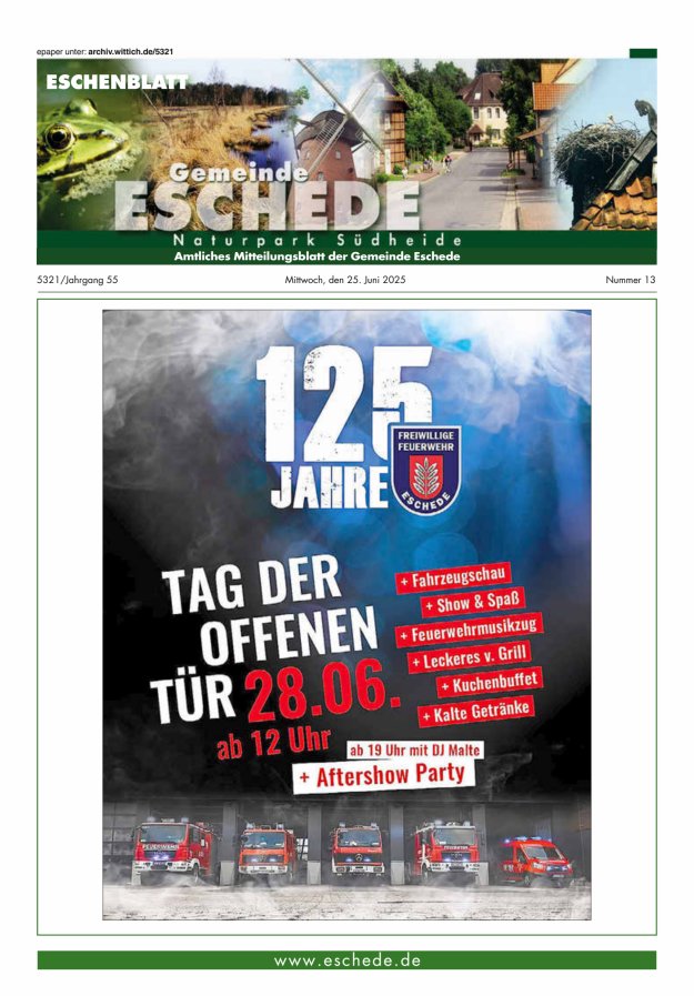 Eschenblatt Titelblatt 13/2025
