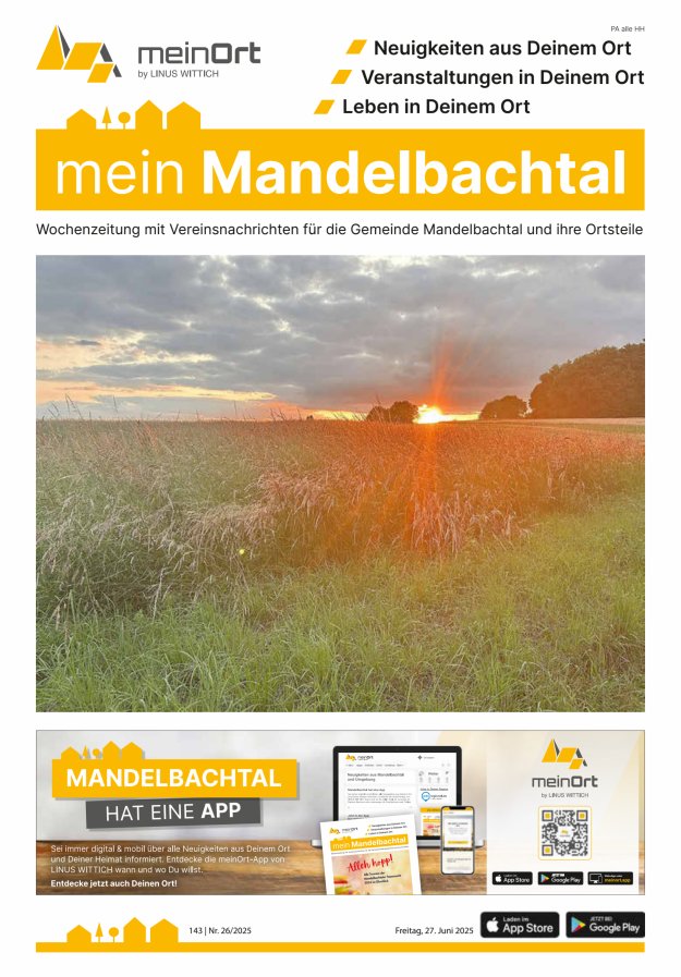 mein Mandelbachtal Titelblatt 26/2025