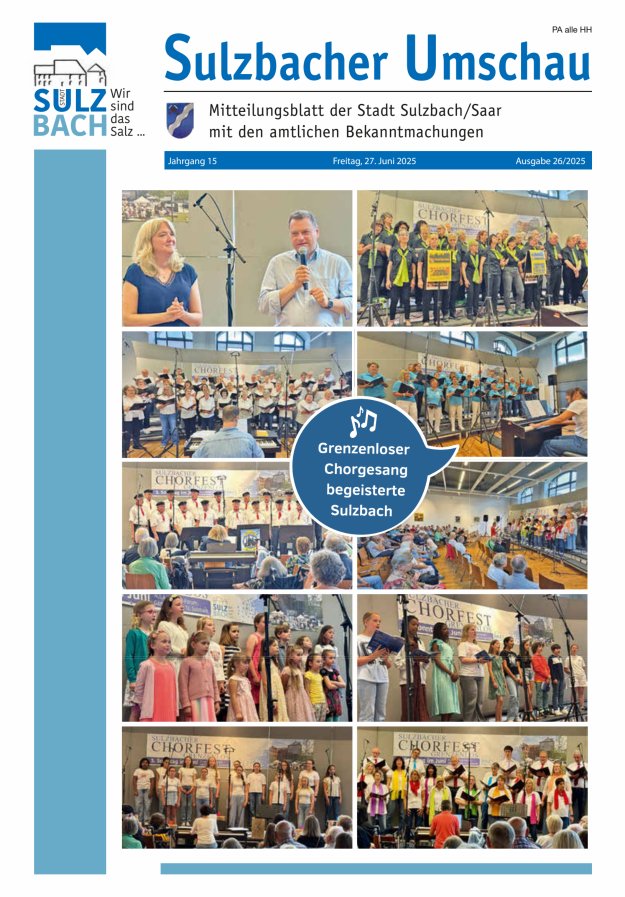 Sulzbacher Umschau Titelblatt 26/2025