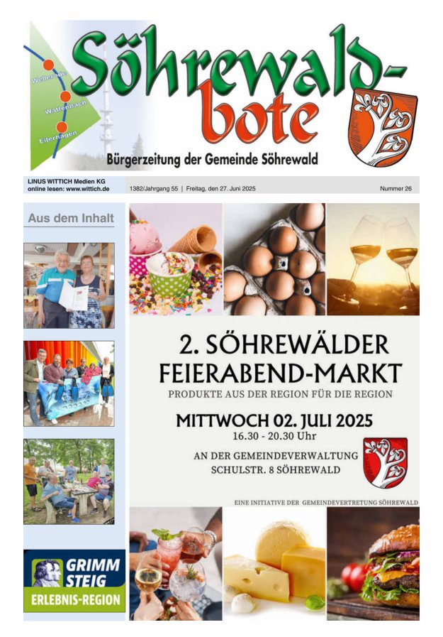 Söhrewaldbote Titelblatt 26/2025
