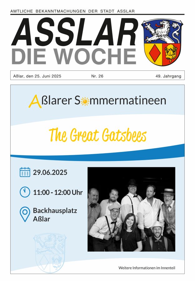 Asslar - Die Woche Titelblatt 26/2025