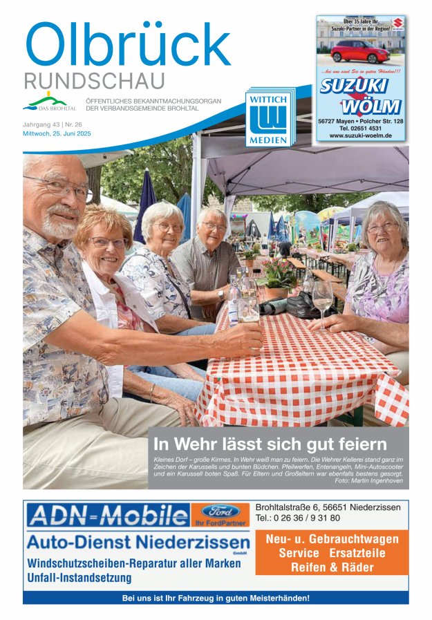 Olbrück Rundschau Titelblatt 26/2025
