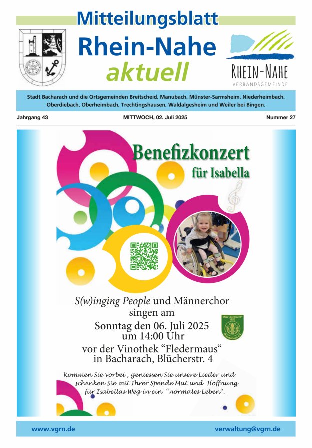 Rhein-Nahe aktuell Titelblatt 27/2025