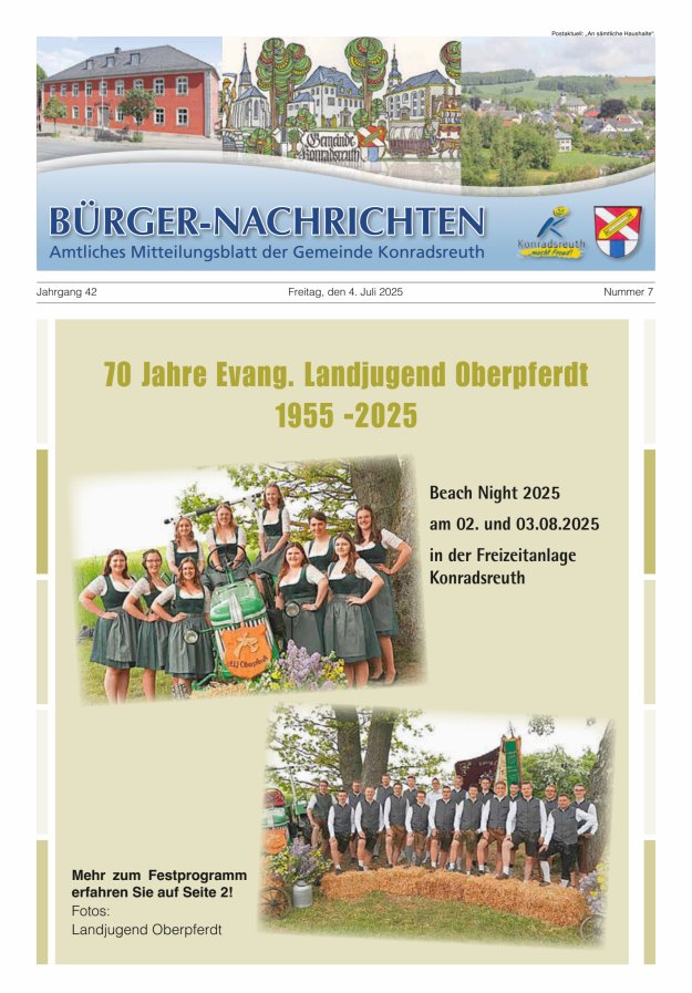 Bürger-Nachrichten Titelblatt 07/2025