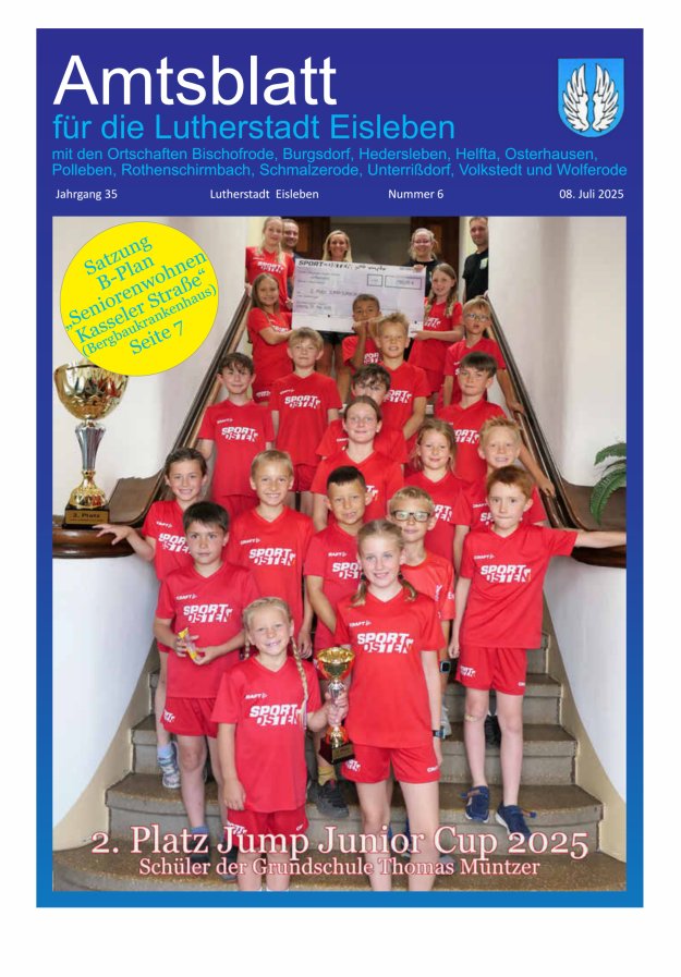 Amtsblatt Lutherstadt Eisleben – Amtliches Mitteilungsblatt der Lutherstadt Eisleben Titelblatt 06/2025