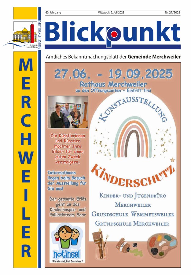 Blickpunkt Merchweiler Titelblatt 27/2025