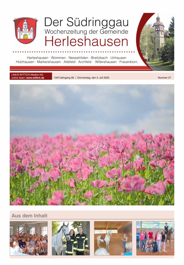 Der Südringgau Titelblatt 27/2025