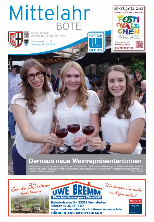 Mittelahr Bote Titelblatt 27/2025