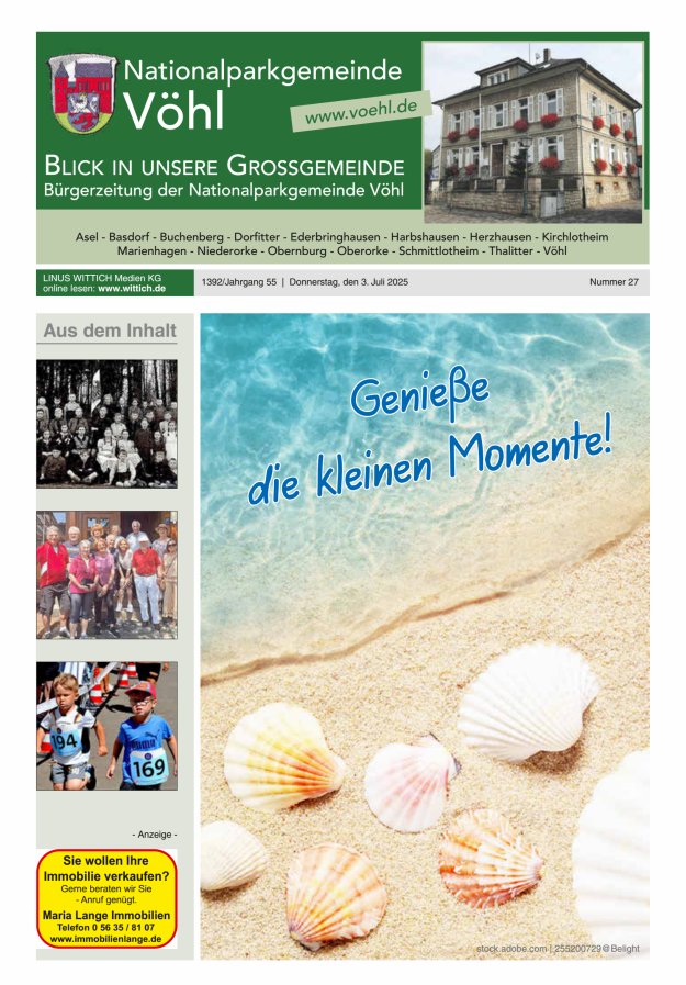 Blick in unsere Grossgemeinde Titelblatt 27/2025