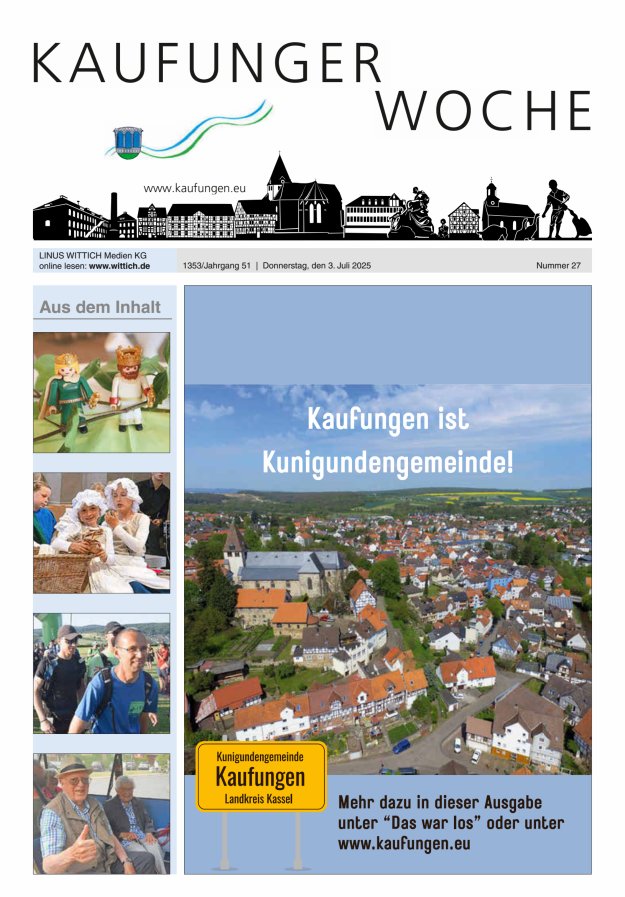Kaufunger Woche Titelblatt 27/2025