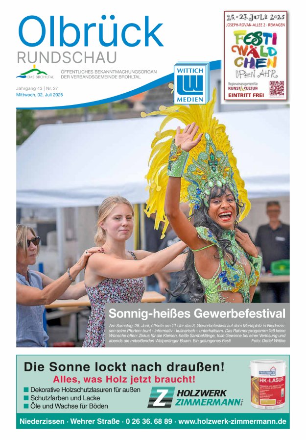 Olbrück Rundschau Titelblatt 27/2025