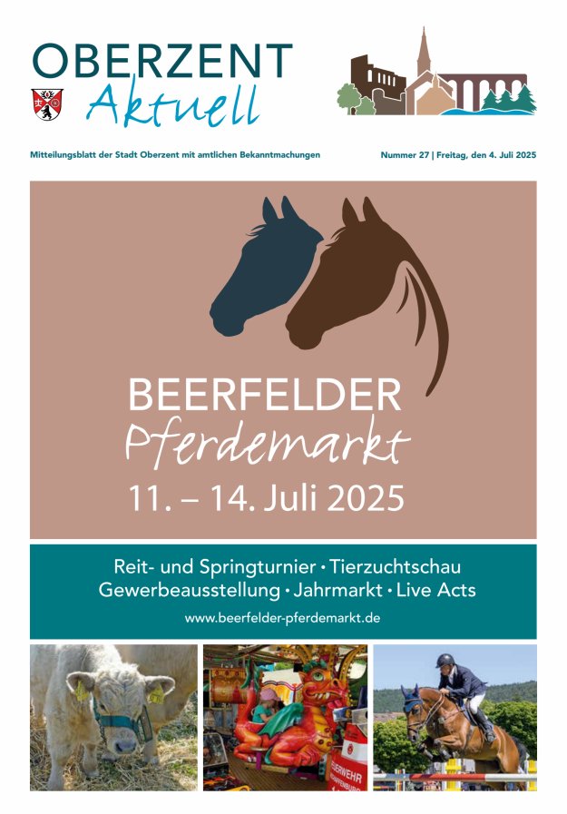 Oberzent aktuell Titelblatt 27/2025