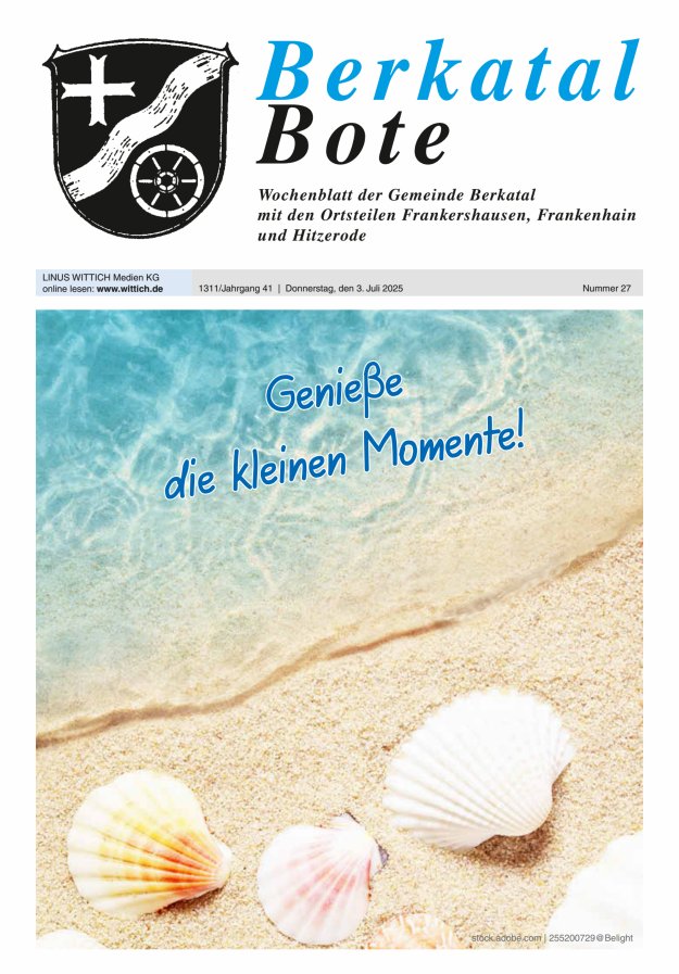 Berkatal Bote Titelblatt 27/2025