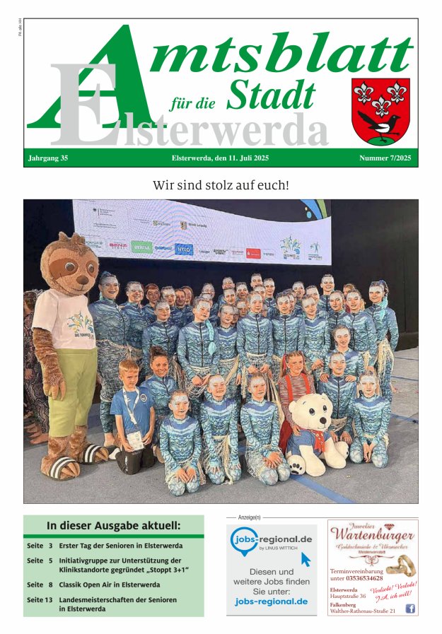 Amtsblatt für die Stadt Elsterwerda Titelblatt 07/2025