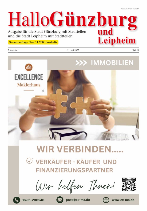 Informationen für die Bürger der Stadt Günzburg und ihrer Stadtteile Titelblatt 07/2025