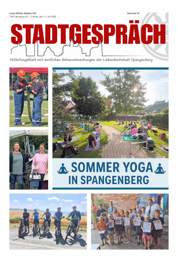 Stadtgespräch Spangenberg Titelblatt 07/2025