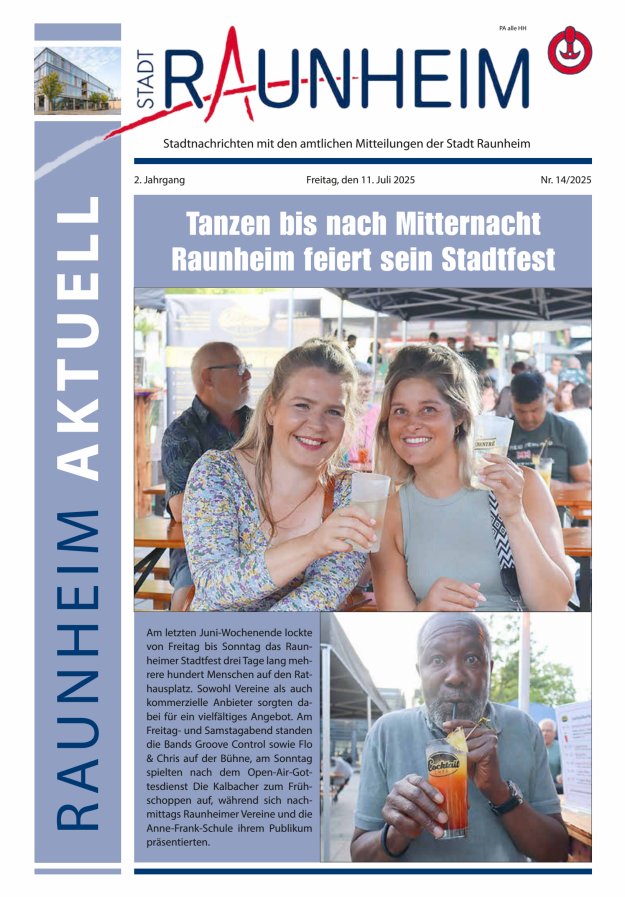 Raunheim aktuell Titelblatt 14/2025