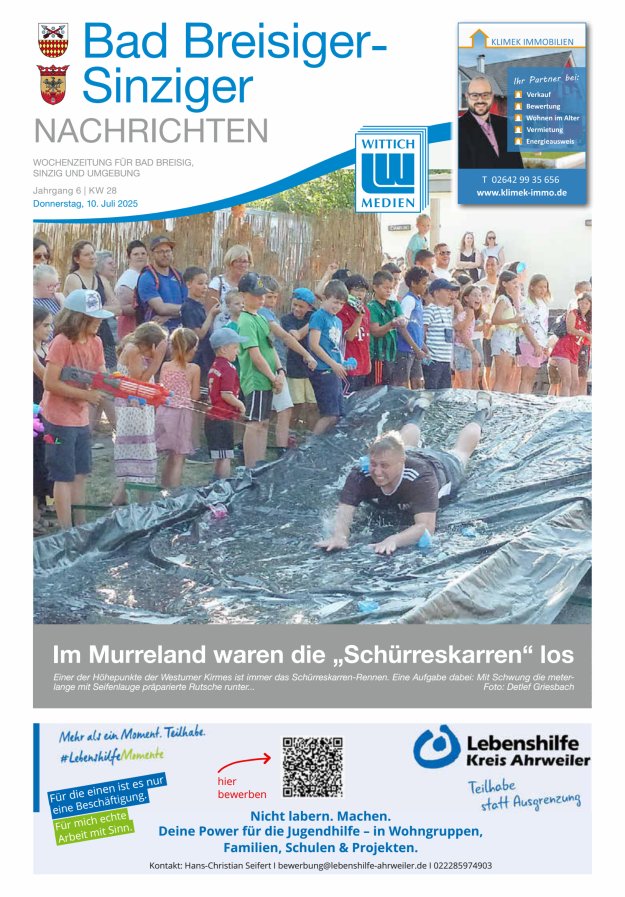 Bad Breisiger-Sinziger Nachrichten Titelblatt 28/2025