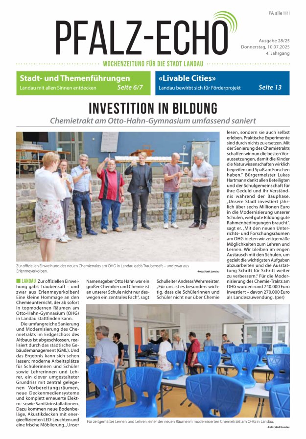 Pfalz-Echo Titelblatt 28/2025