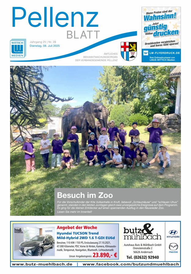 Pellenzblatt Titelblatt 28/2025