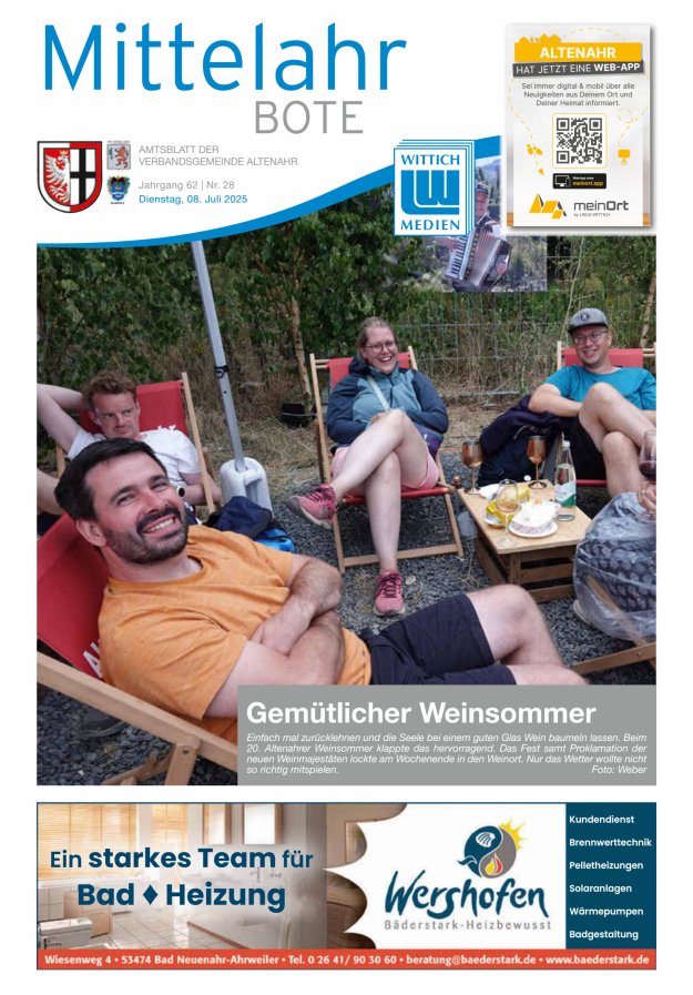 Mittelahr Bote Titelblatt 28/2025