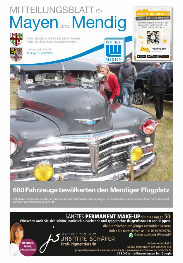 Mitteilungsblatt für Mayen und Mendig Titelblatt 28/2025