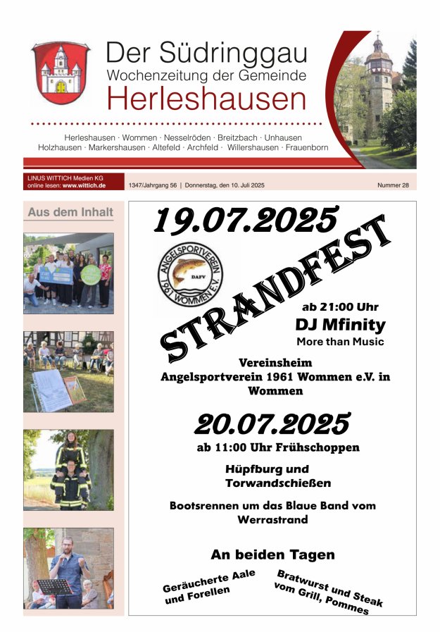 Der Südringgau Titelblatt 28/2025