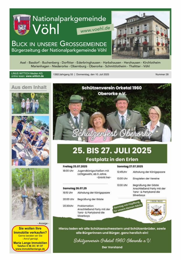 Blick in unsere Grossgemeinde Titelblatt 28/2025