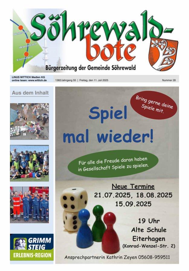 Söhrewaldbote Titelblatt 28/2025