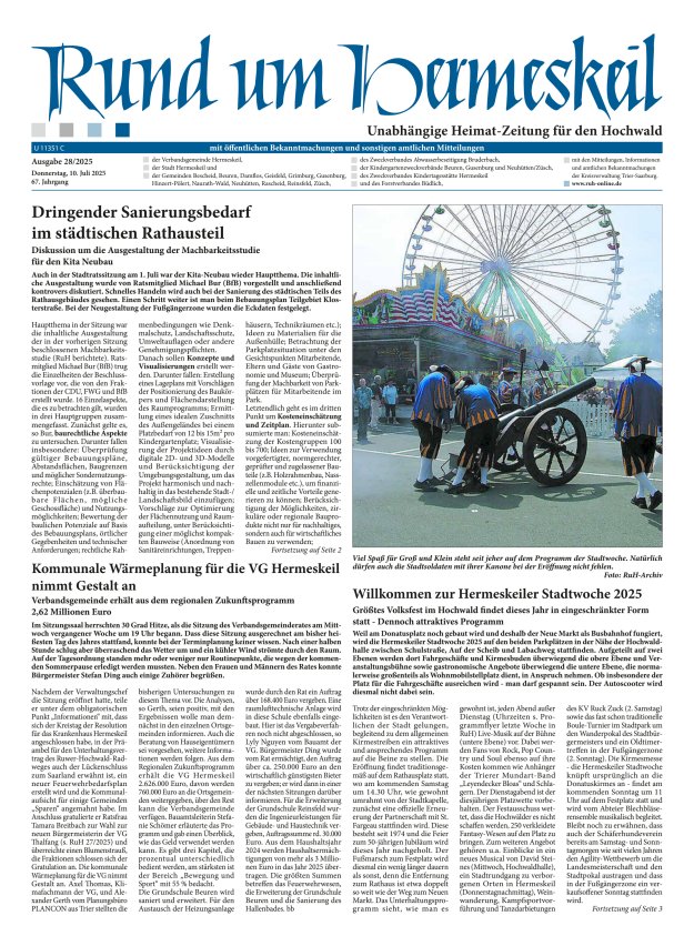 Rund um Hermeskeil Titelblatt 28/2025