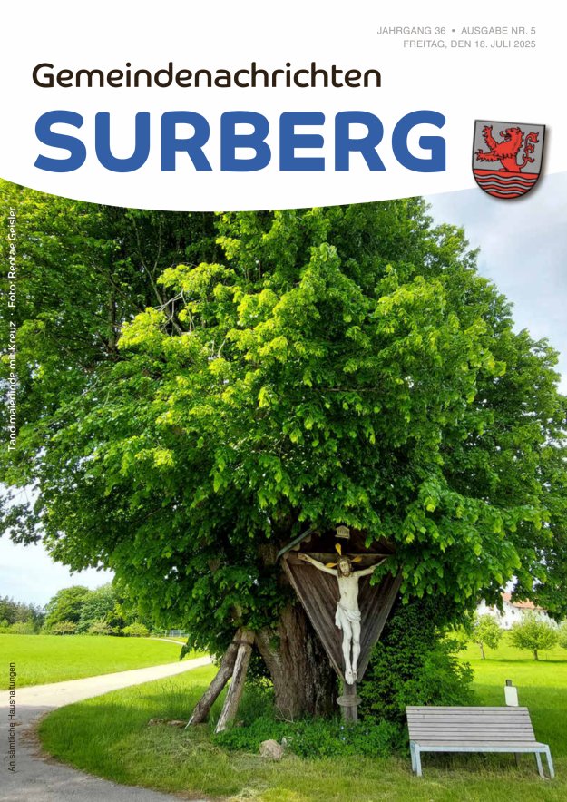 Gemeindenachrichten Surberg Titelblatt 05/2025