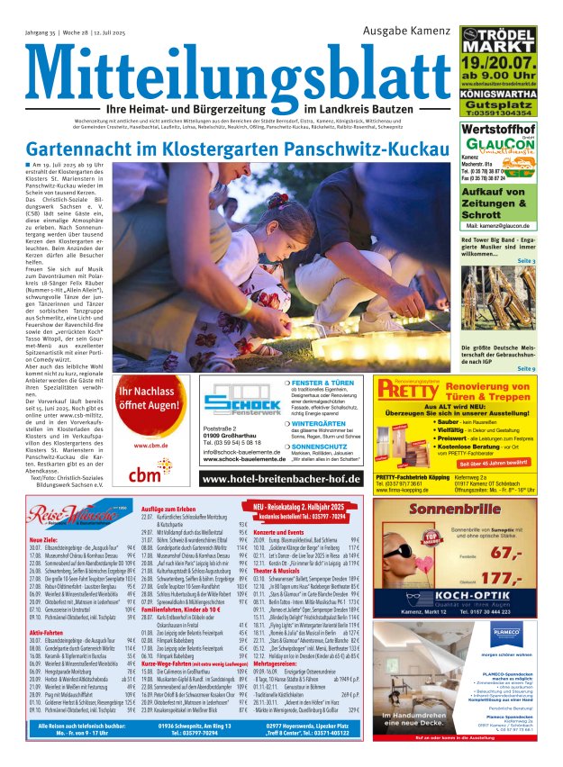 Mitteilungsblatt LK Bautzen Ausgabe Kamenz Titelblatt 27/2025