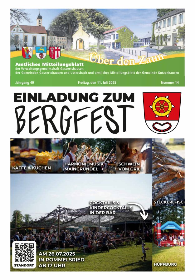 Über den Zaun Titelblatt 14/2025