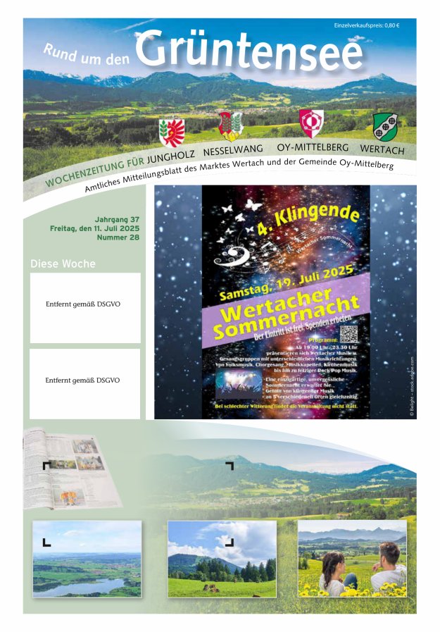 Rund um den Grüntensee Titelblatt 28/2025