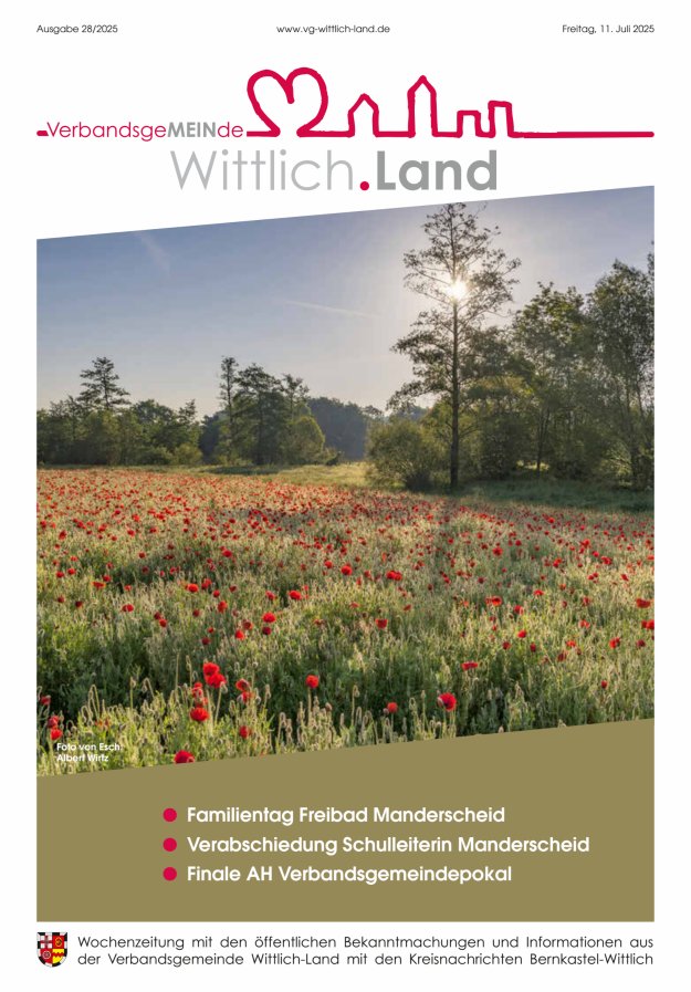 Mein Wittlich.Land Titelblatt 28/2025