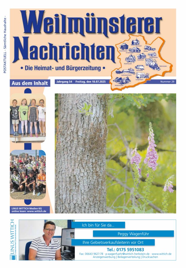 Weilmünsterer Nachrichten Titelblatt 29/2025